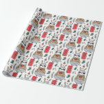 Cute Christmas Wrapping Paper<br><div class="desc">Cute Funny Christmas Pattern</div>