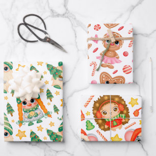 Cute Christmas  Wrapping Paper Sheet