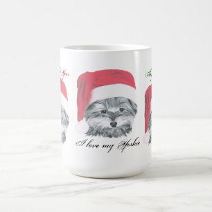 Cute Christmas Yorkie Dog Mug