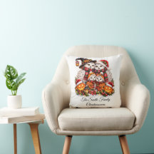 Cute Christmasween Snowy Owl Family Winter Holiday
