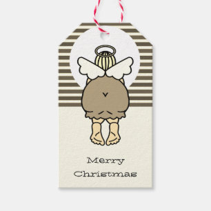 Cute Chubby Angel Personalised Christmas Humour Gift Tags