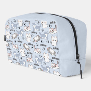 Cute Chubby Kittens and Meow Hearts Dopp Kit