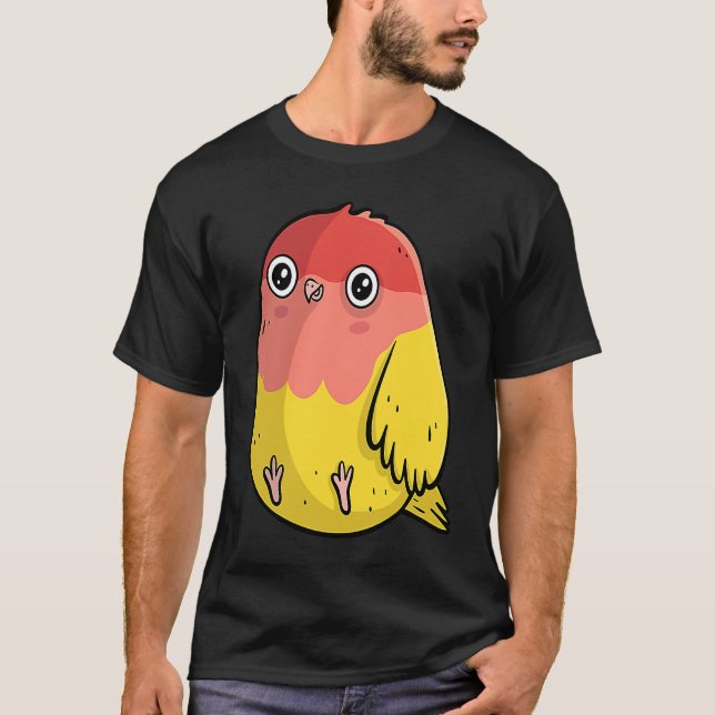 Cute Chubby Lutino Lovebird  For Bird T-Shirt (Front)