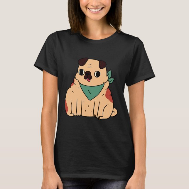 Cute Chubby Pug Classic  647 T-Shirt (Front)