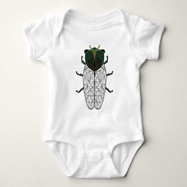 Cute Cicada Baby Bodysuit (Front)