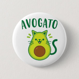 Cute Cinco de Mayo Avogato Avocado Cat Funny Avoca 6 Cm Round Badge