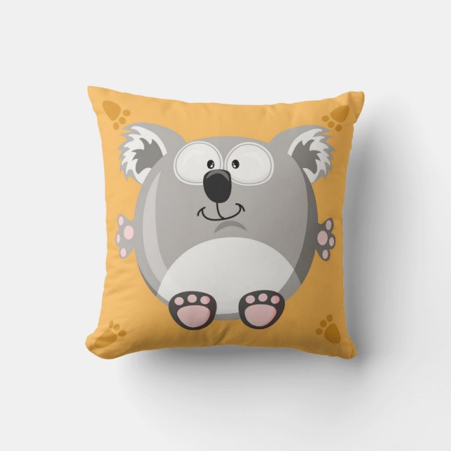 Cute circle koala bear cushion (Front)
