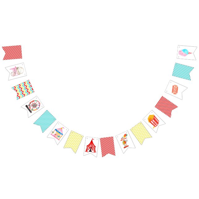 Cute Circus Carnival Festival Children Kids Party Bunting (All)