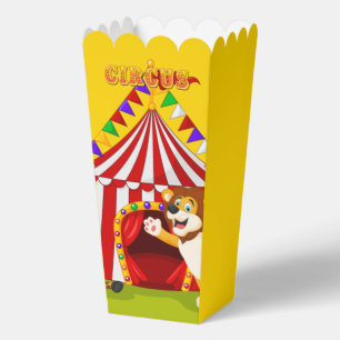 Cute Circus party popcorn  Favour Box