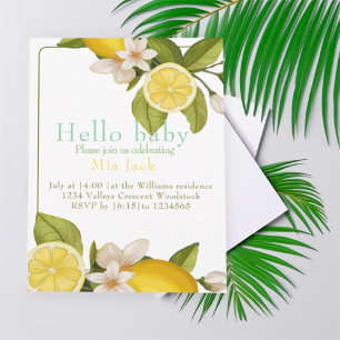 Cute citrus Baby shower  Invitation