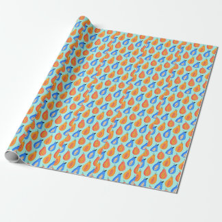 Cute Citrus Fruits Summer Vintage Wrapping Paper