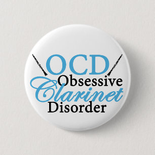 Cute Clarinet 6 Cm Round Badge