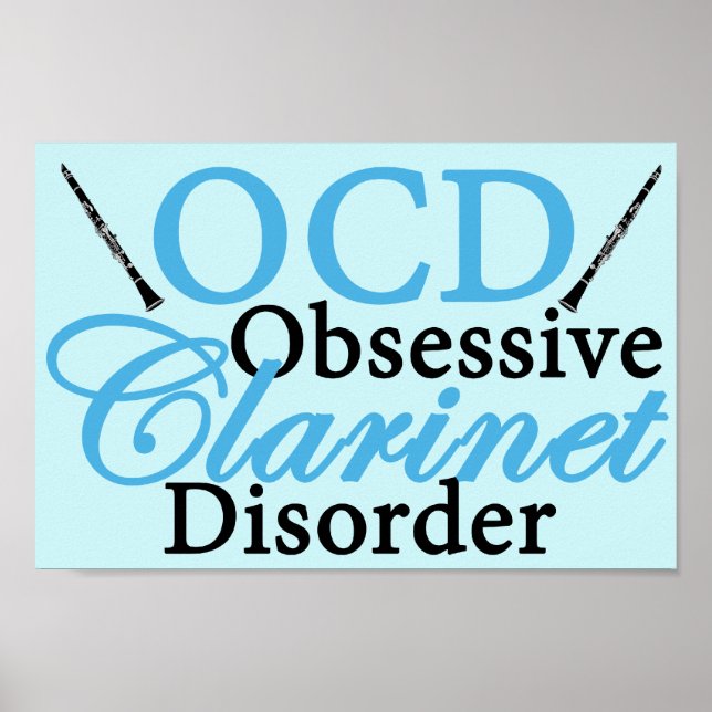 Cute Clarinet Poster (Front)