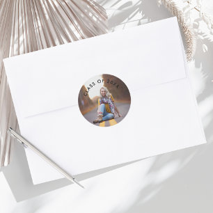 Cute Class of Photo Graduation Envelope Seal