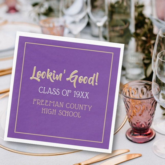 Cute, class reunion napkins (Creator Uploaded)