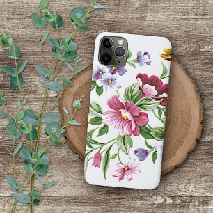 Cute Classic Chic Ornate Vintage Floral Art Motif Case-Mate iPhone Case