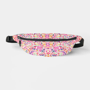 Cute classic colourful flowers pattern bum bags