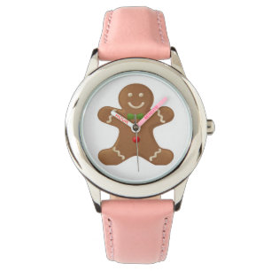 Cute classic gingerbread man watch