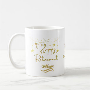 Cute Classic Gold Script Funny Retirement gift Coffee Mug