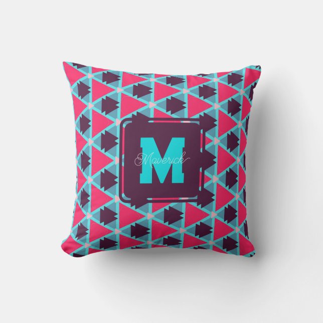 Cute Classic Initial Pillow for Retirement Gift (Front)