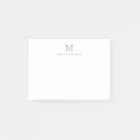 Cute Classic Modern Simple Purple Monogram Initial