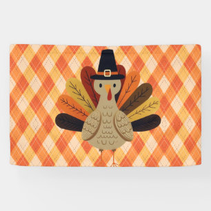 Cute, classic/vintage Thanksgiving Turkey Banner