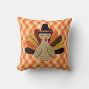 Cute, classic/vintage Thanksgiving Turkey Cushion