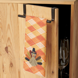 Cute, classic/vintage Thanksgiving Turkey Tea Towel