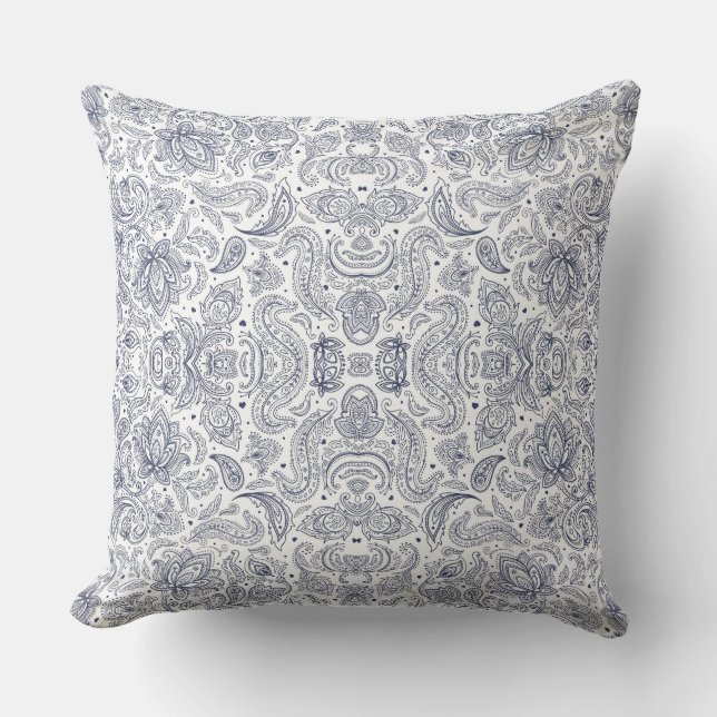 Cute classical flowers patterns cushion (Front)
