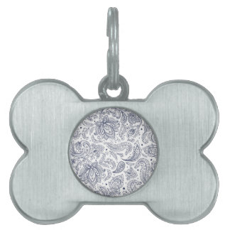 Cute classical flowers patterns pet ID tag