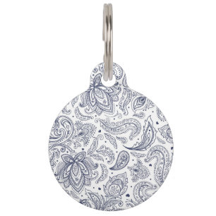 Cute classical flowers patterns pet tag