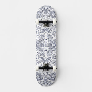 Cute classical flowers patterns skateboard