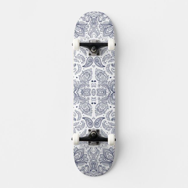 Cute classical flowers patterns skateboard (Front)