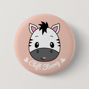 Cute Cleft Lip and Palate Awareness Support 6 Cm Round Badge