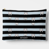 Cute Climbing Cats on Striped Personalised