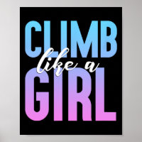 Cute Climbing Girl T Shirt Rock Climbing Party Gif