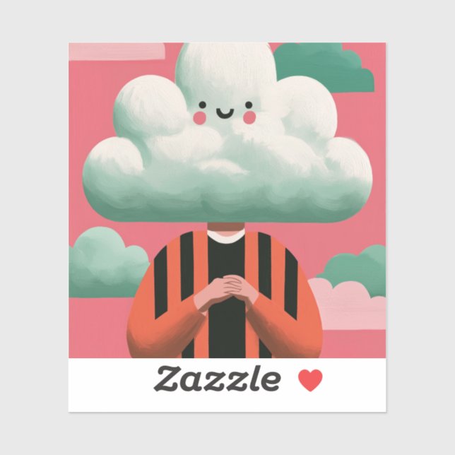 Cute Cloud Head Quirky Surreal Character (Sheet)