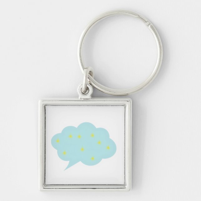 Cute Cloud Keychain (Front)