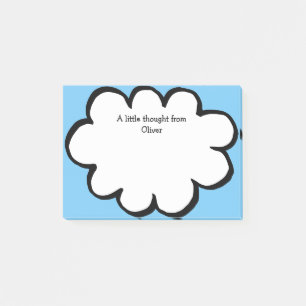 Cute Cloud Personalised Name Message Post-it Notes