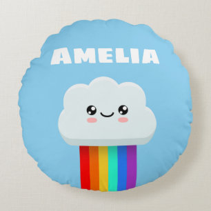 Cute cloud round cushion