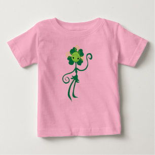 Cute Clover Flower Girl Organic Baby Bodysuit