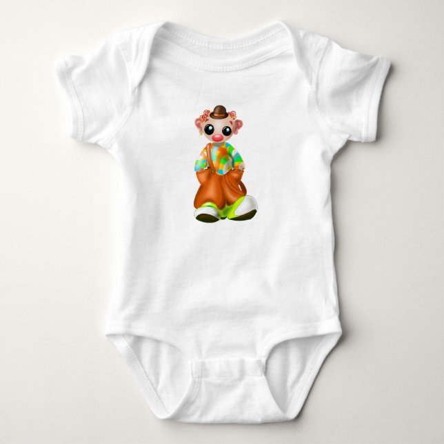 Cute Clown Baby Bodysuits (Front)