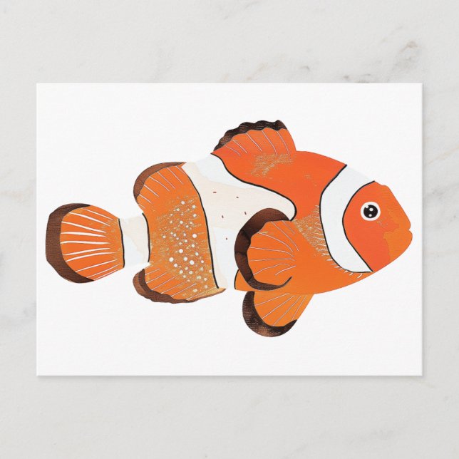 Cute Clownfish Postcard (Front)