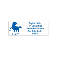 Cute Clydesdale draught horse cartoon illustration