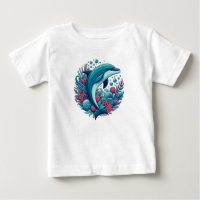 Cute, coastal/nautical dolphin