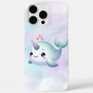 Cute/coastal/nautical narwhal  iPhone 16 pro max case