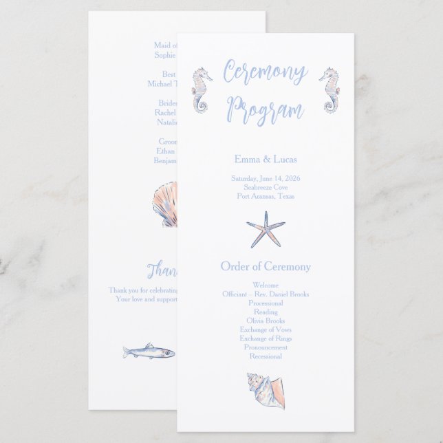 cute coastal programme (Front/Back)