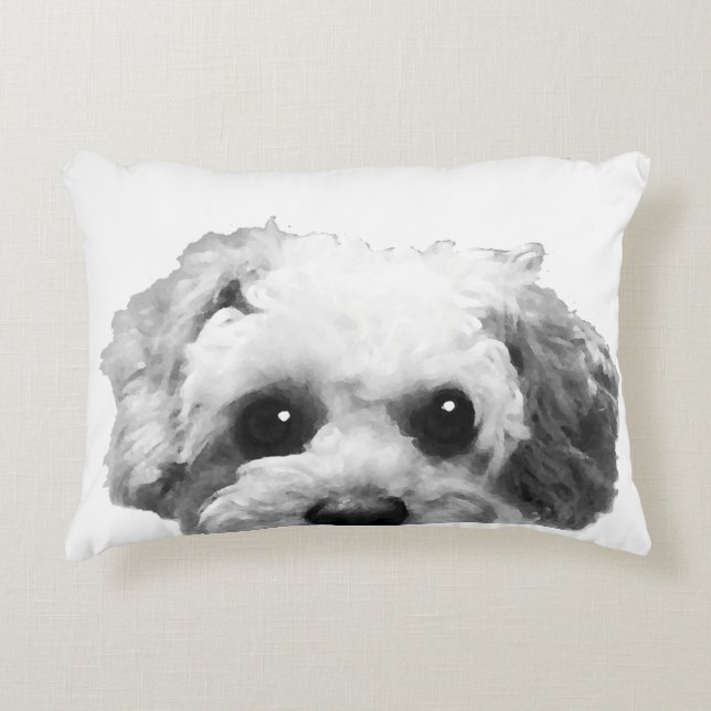 CUTE COCK-A-POO DECORATIVE CUSHION (Front)