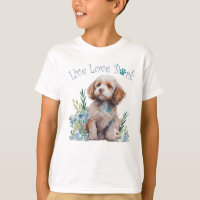 Cute Cockapoo Dog Floral