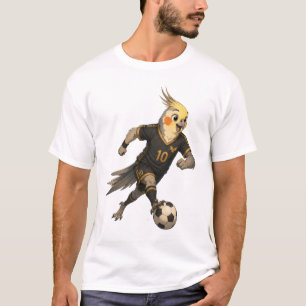Cute Cockatiel Soccer Player T-Shirt